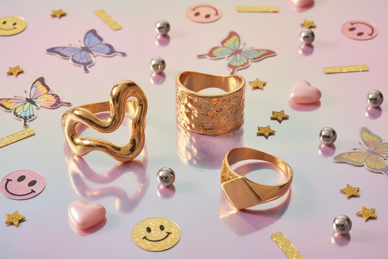 Ring Stack Flat Lay