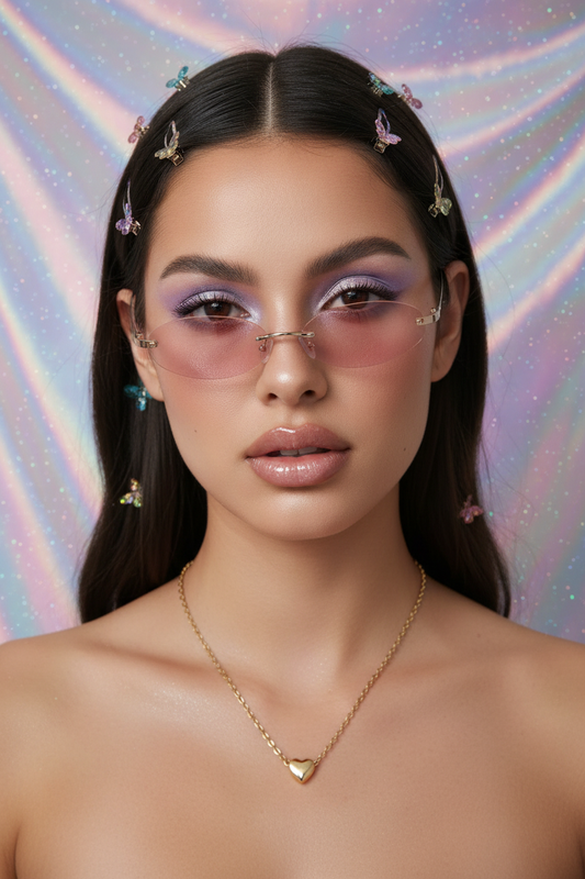 Y2K Model Close-Up Heart Necklace