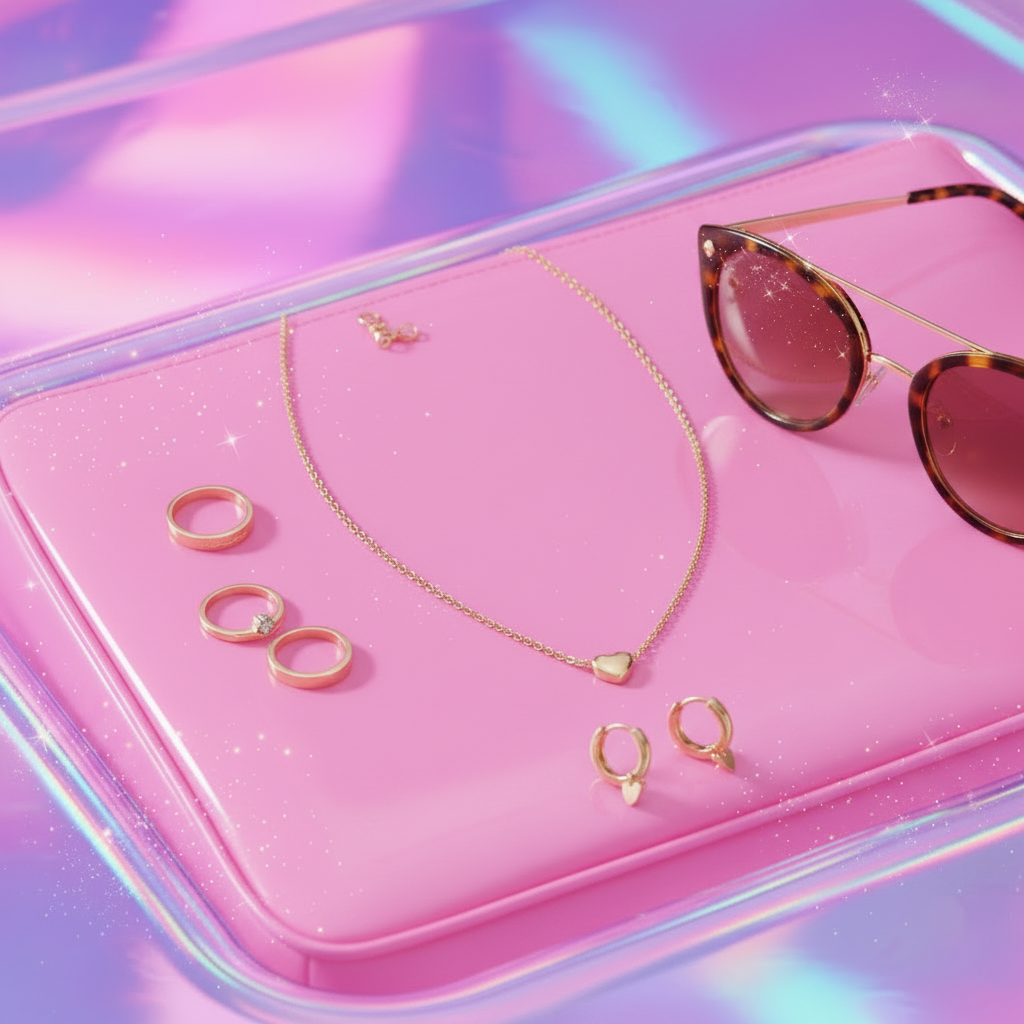Y2K New Surface Accessories Flat Lay