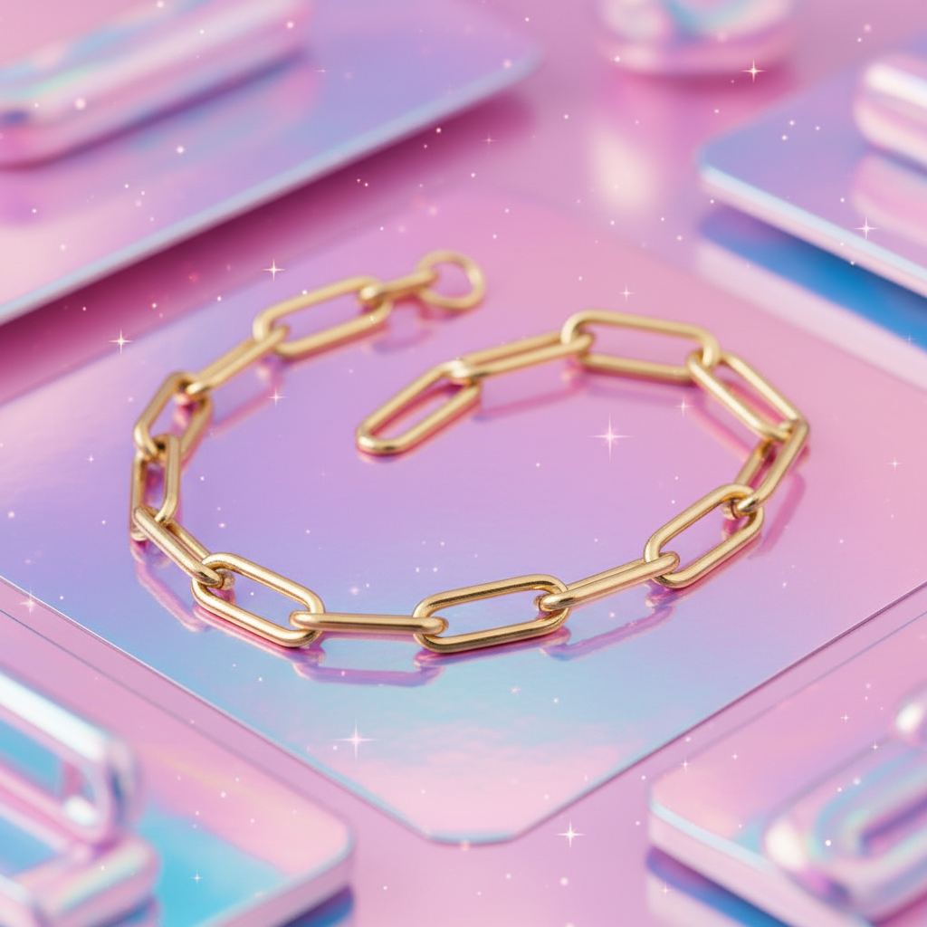 Y2K Paperclip Bracelet 1